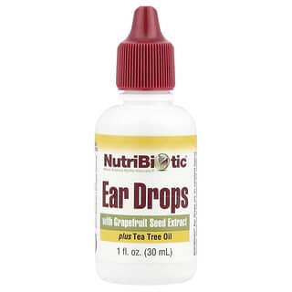 NutriBiotic, Ear Drops with Grapefruit Seed Extract Plus Tea Tree Oil, 1 fl oz (30 ml)