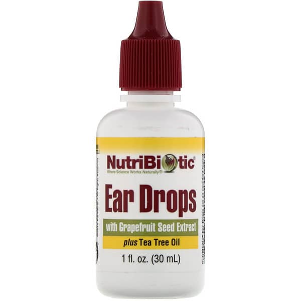 NutriBiotic, Ear Drops with Grapefruit Seed Extract plus Tea Tree Oil