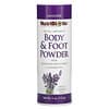 NutriBiotic, Body & Foot Powder with Grapefruit Seed Extract & Lavender Oil, Lavender, 4 oz (113 g)