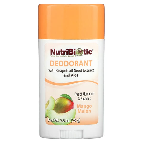 NutriBiotic, дезодорант, дыня с манго, 75 г (2,6 унции)