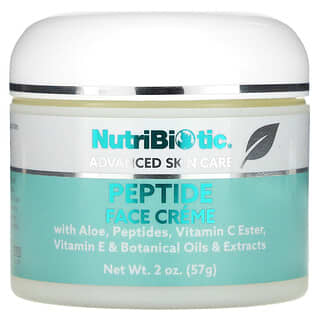 NutriBiotic, Cuidado avanzado de la piel, Crema con péptidos para el rostro, 57 g (2 oz)