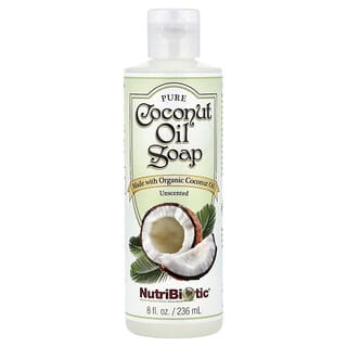 NutriBiotic, Pure kokosoliezeep, ongeparfumeerd, 8 fl oz (236 ml)