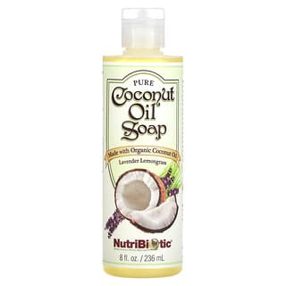 نوتريبيوتيك‏, Pure Coconut Oil Soap, Lavender Lemongrass, 8 fl oz (236 ml)