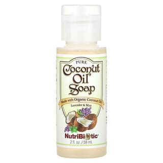 NutriBiotic, Pure Coconut Oil Soap, Lavender & Mint, 2 fl oz (59 ml)