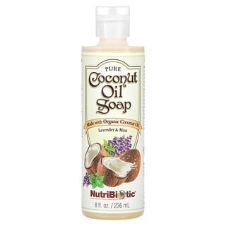NutriBiotic, Pure Coconut Oil Soap, Lavender & Mint, 8 fl oz (236 ml)