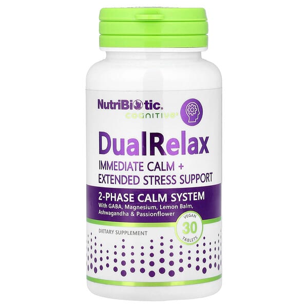 NutriBiotic, DualRelax, 30 Vegan Tablets