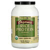 Organic Rice Protein Powder, Plain, 3 lbs (1.36 kg)