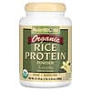Raw Organic Rice Protein, Vanilla, 1 lb (600 g)