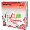 Fruit Snax Energy Bar, Apple Strawberry, 12 Bars (40 g) Each
