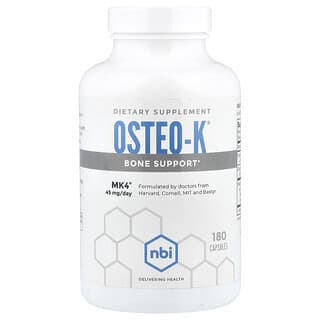 NBI Health, Osteo-K®, 180 cápsulas