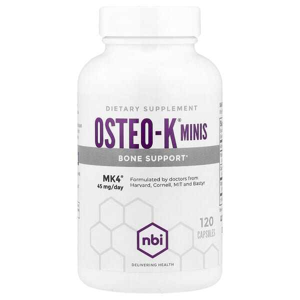 NBI, Osteo-K® Minis，120 粒膠囊