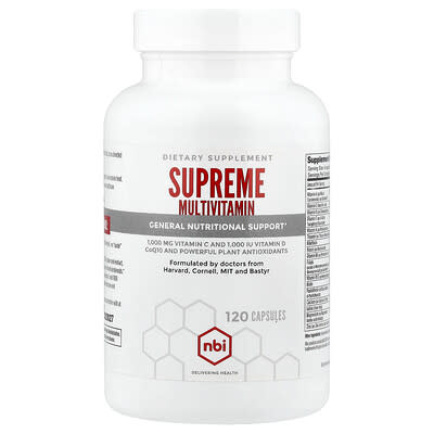 NBI, Advanced Vitamins, 120 Capsules