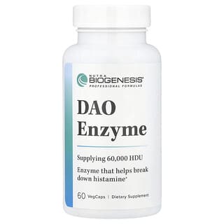 Nutra BioGenesis, DAO Enzyme, 60 VegCaps (4.2 mg per Capsule)