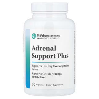 Nutra BioGenesis, Adrenal Support Plus, 60 Capsules