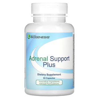 Nutra BioGenesis, Adrenal Support Plus, добавка для поддержки надпочечников, 60 капсул