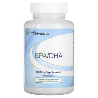 Nutra BioGenesis, EPA（エイコサペンタエン酸）／DHA（ドコサヘキサエン酸）、ソフトジェル90粒