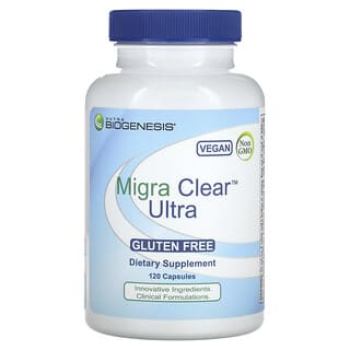 Nutra BioGenesis, Migra Clear Ultra, 120 Cápsulas