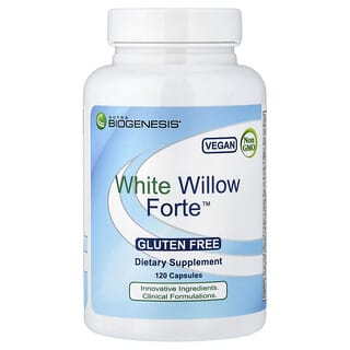 Nutra BioGenesis, White Willow Forte, белая ива, 120 капсул