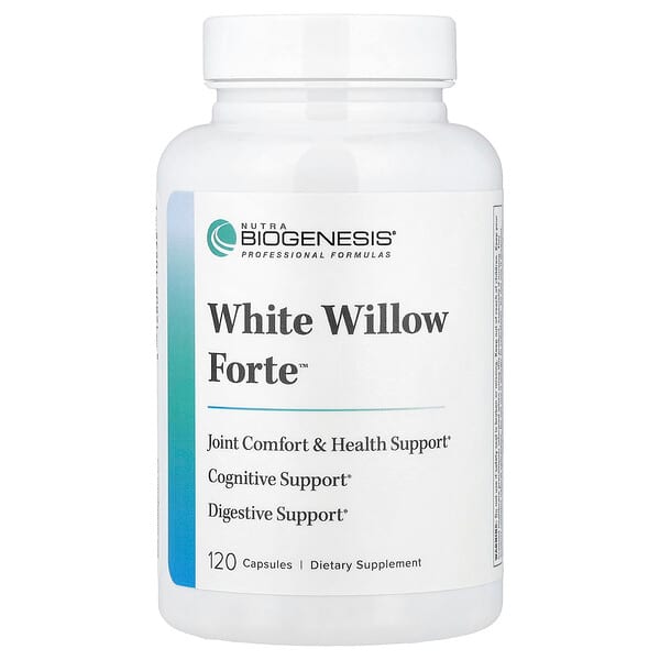 Nutra BioGenesis, White Weidenforte™, 120 Kapseln