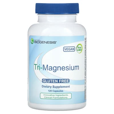 Nutra BioGenesis, Tri-Magnesium, 120 Capsules (100 mg per Capsule)