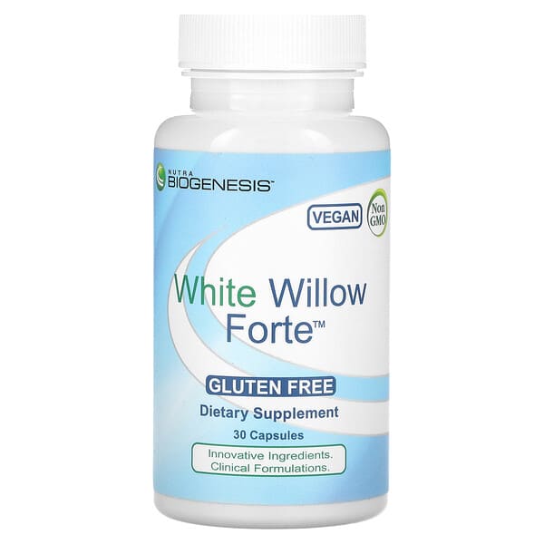 Nutra BioGenesis, White Willow Forte, 30 Capsules