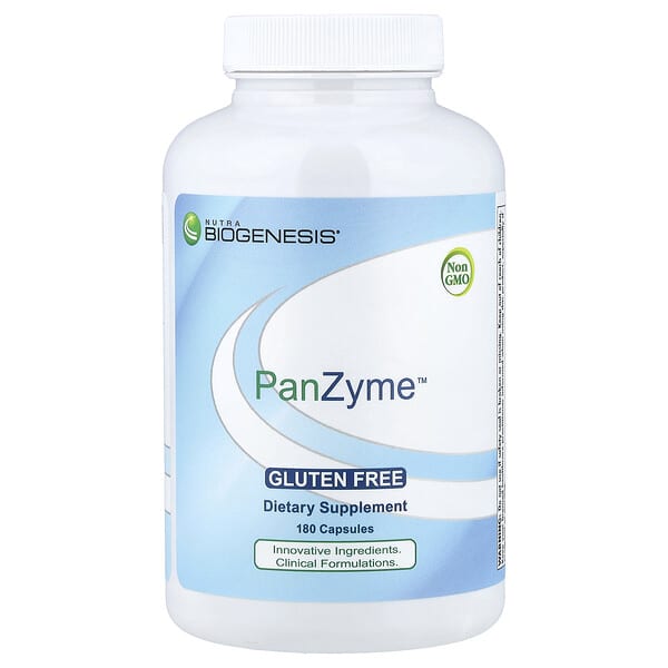 Nutra BioGenesis, PanZyme, 180 capsules
