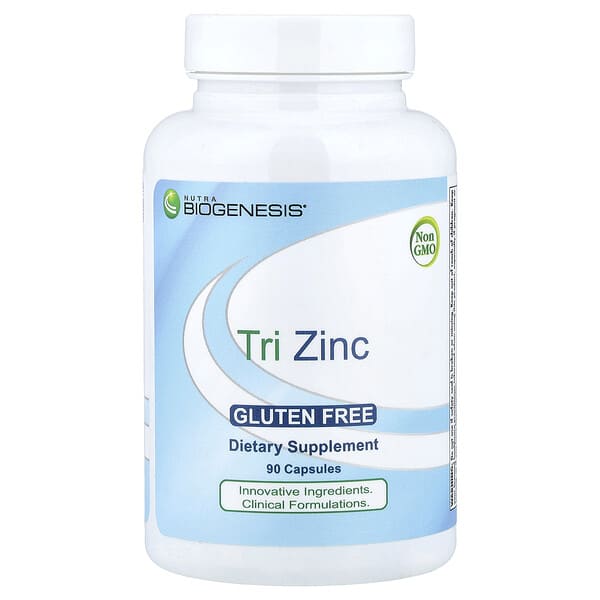 Nutra BioGenesis, Tri Zinc, 90 Capsules