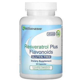 Nutra BioGenesis, Resveratrol más flavonoides, 90 cápsulas