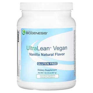 Nutra BioGenesis, UltraLean Vegano, Baunilha Natural, 527 g (1 lb 2,6 oz)