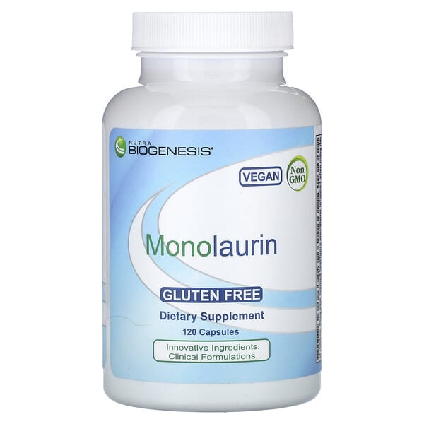 Nutra BioGenesis, Monolaurin, 120 Capsules