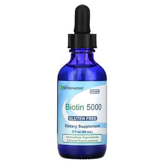 Nutra BioGenesis, Biotin 5000（ビオチン5000）、59ml（2液量オンス）