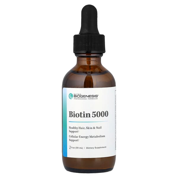 Nutra BioGenesis, Biotina 5000, 59 ml (2 oz. líq.)