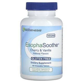 Nutra BioGenesis, EsophaSoothe, вишня та ваніль, 60 жувальних таблеток