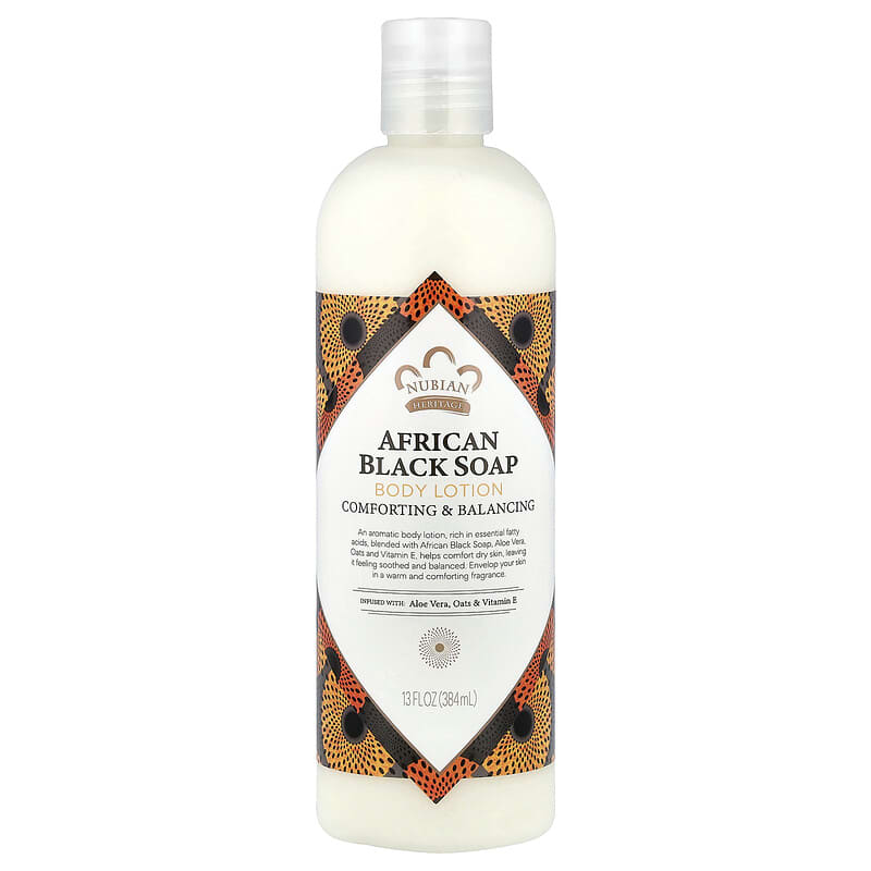 Loção Corporal, Sabonete Negro Africano, frasco de 13 onças (384 ml)