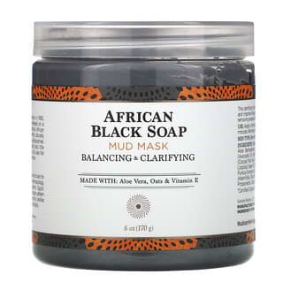 Nubian Heritage, African Black Soap, Mud Mask, 6 oz (170 g)