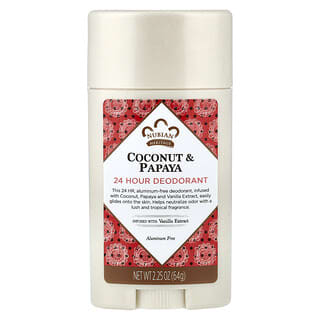 Nubian Heritage, 24 Hour Deodorant, Coconut & Papaya, 2.25 oz (64 g)