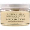 Hand & Body Scrub, Indian Hemp & Haitian Vetiver, with Neem Oil, 12 oz (340 g)