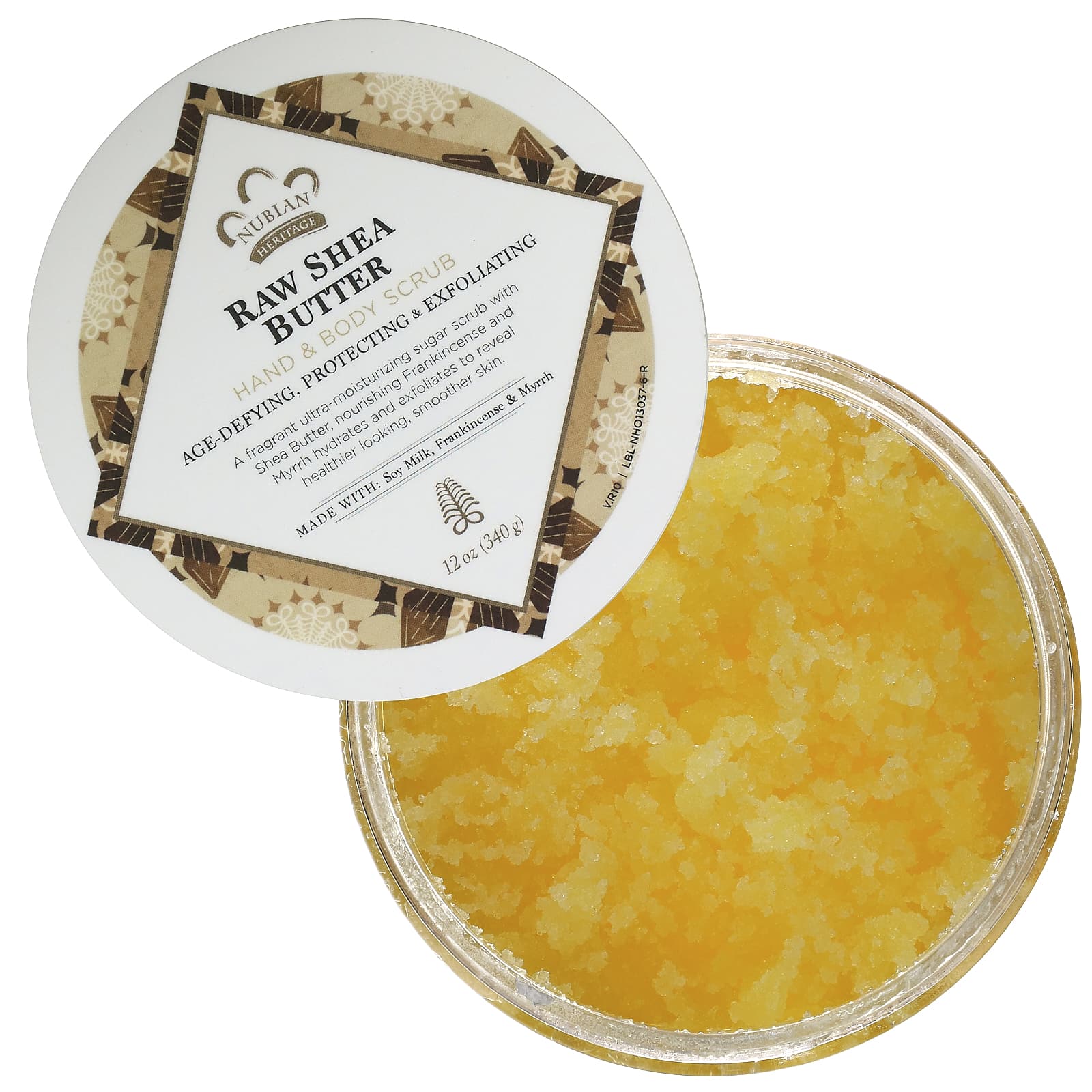 Nubian Heritage, Raw Shea Butter, Hand & Body Scrub, 12 oz (340 g)