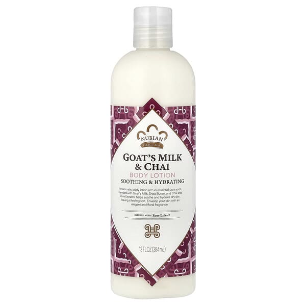 Nubian Heritage, Лосьон для тела, козье молоко и чай, 384 мл (13 fl oz)