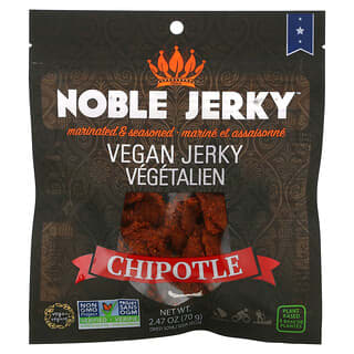 Noble Jerky, Cecina vegana, chipotle, 70 g (2,47 oz)
