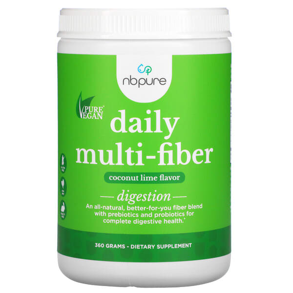NB Pure‏, Daily Multi-Fiber, Coconut Lime, (360 g)