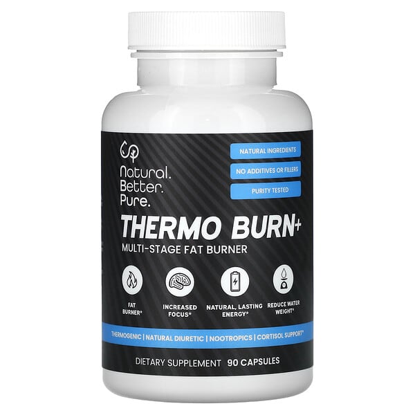 NB Pure, Thermo Burn+ MultiStage Fat Burner, 90 Capsules