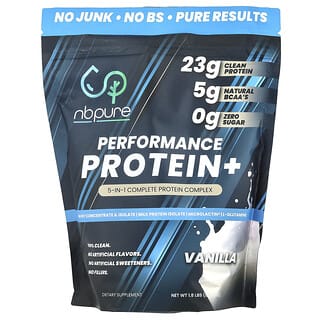 أن بي بيور‏, Performance Protein + ، الفانيليا ، 1.8 رطل (837.5 جم)