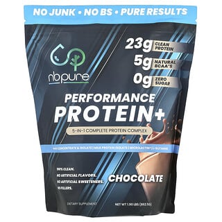 أن بي بيور‏, Performance Protein + ، شوكولاتة ، 1.9 رطل (862.5 جم)