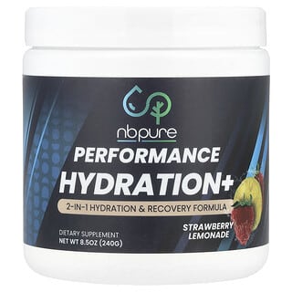 NB Pure, Performance Hydration+, Strawberry Lemonade, 8.5 oz (240 g)