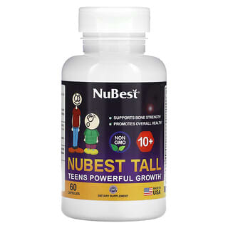 NuBest, Tall 10+, Croissance puissante pour les adolescents, 60 capsules