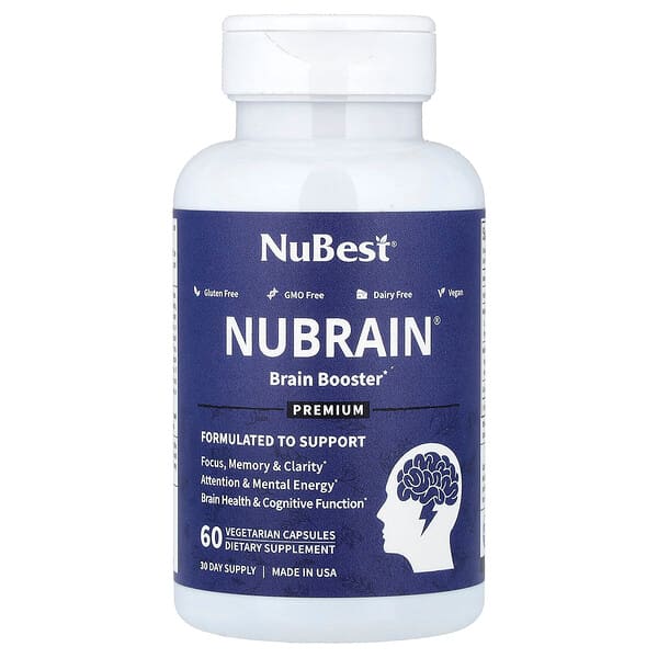 Nubrain®, Укрепление Разума, 60 растительных капсул