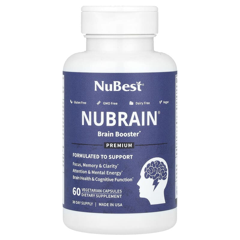 Nubrain（ヌブレイン）、Brain Booster、ベジカプセル60粒