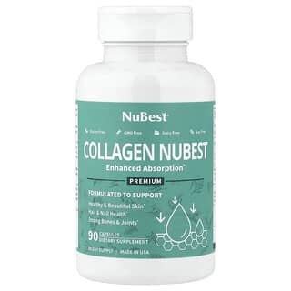 NuBest, Colagen Premium Nubest, Absorbție Îmbunătățită, 90 de capsule (500 mg per capsulă)
