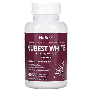 NuBest, Nubest White, 60 Cápsulas Vegetarianas